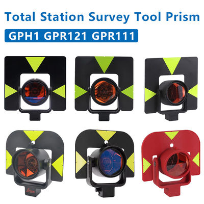 GPR111 GPH1 GPR121 Prisma único para Leica Total de estações Prisma de instrumento de pesquisa Offset 0mm Constante com bolsa macia
