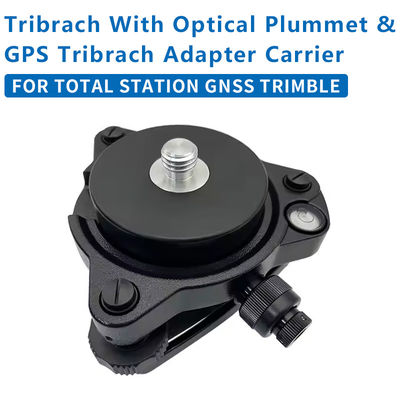 Tribrach preto com adaptador fixo de pluma óptica com 5/8X11 fio para estação total GNSS TRIMBLE conjunto completo