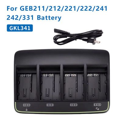 Carregador de carro de quatro slots GKL341 Para bateria de lítio Modelo GEB242/241/211/212/221/222 1PCS