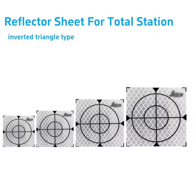 100Pcs Tamanho 20/30/40/50/60MM Folha de reflector para LeicCa Total Estação Pesquisa Geografia Folha de alvo branco autocolante reflector