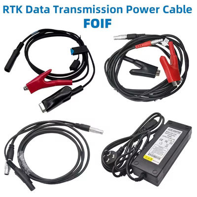 Cabo de transmissão de dados FOIF GNSS RTK de 5 pines Cabo de alimentação de rádio externo com adaptador de 220 V