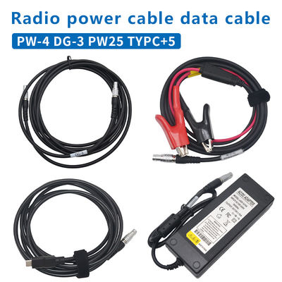 Hi-Target GPS RTK Host Data Cable DG-3 HDL460A Cabo de potência de Radio PW-25 Adapte de energia de 5 pinos de 5 pinos