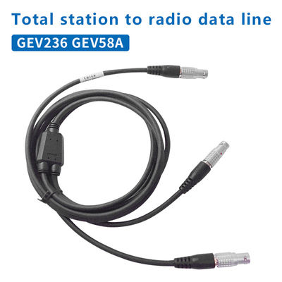 Cabo de alimentação de dados em forma de Y 8-PIN para GEV236 GEV58A Conexão de rádio sem fio para a estação total e bateria externa