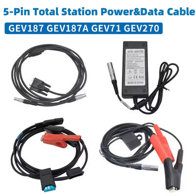 Adaptador de cabo 5 pin Y para conectar Leica TS/TM60/50/30 Total Station ao PC e energia