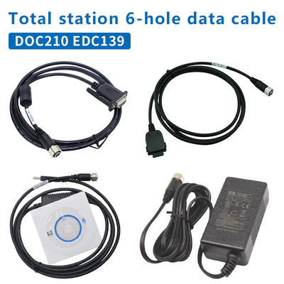 DOC210 EDC139 Cabo de dados para TOPCON SOKKIA Total de estações ES/OS/PS para PC (Win11) 6 Furo