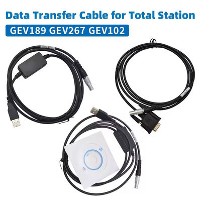 GEV189 GEV267 GEV102 Cabo de transferência de dados para Leicaa Total Station 5 Pin USB para computador