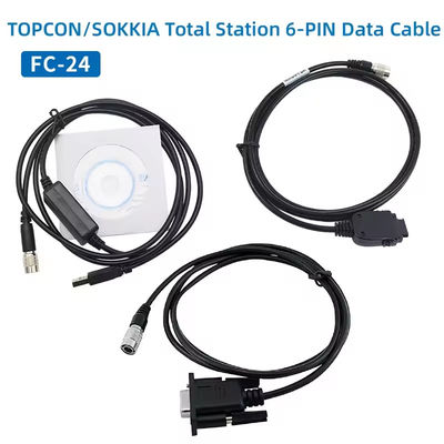 Cabo de dados FC-24USB para TOPCON SOKKIA Estações totais ES/OS/PS para PC (Win8/10) 6 pin