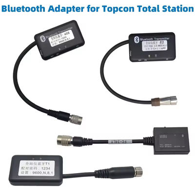 Adaptador Bluetooth para TOP CON Total Station 6 Pin 6 Hole com carregador e cabo Sistemas Android e iOS