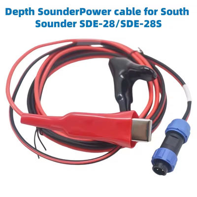 SOUTH SDE-28/SDE-28S Profundidade Sounder Adaptador de alimentação AC 12V Cabo de alimentação de bateria externo W2J20 para South Sounder SDE-28/SDE-28S