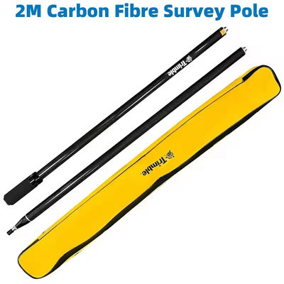 Novo GPS RTK 2M Polos de Pesquisa de Fibra de Carbono GPS Pesquisa com 2 Seções com Trimble Universal Prisma GPS Pole Centering Roc