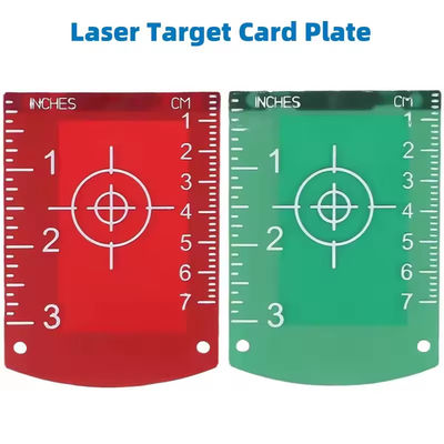 6 PCS Placa Alvo Cartão para Nível Magnético Polegada-cm para Ferramentas de Medição de Distância Horizontal e Vertical de Linhas a Laser