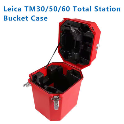 Caixa de engrenagem de plástico vermelho dura para Lei Co caixa de transporte para Lei Ca Total Station TM30 TM50 TM60 TS60