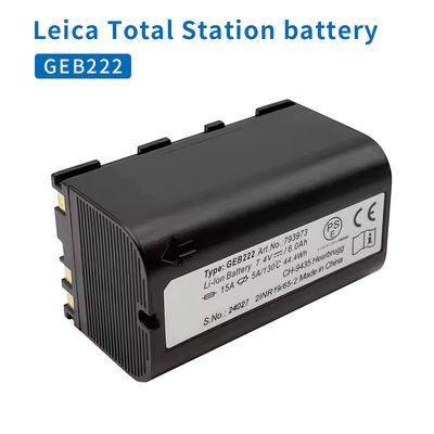 GEB222 Bateria para Leica Total Station Sistema GPS ATX1200 1230 Piper 100 200 Lases Instrumentos de pesquisa Bateria recarregável