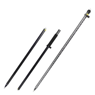 2M Prisma Pole Fibra de Pesquisa Polos GPS Tipo de Pesquisa Fibra de Carbono Negra